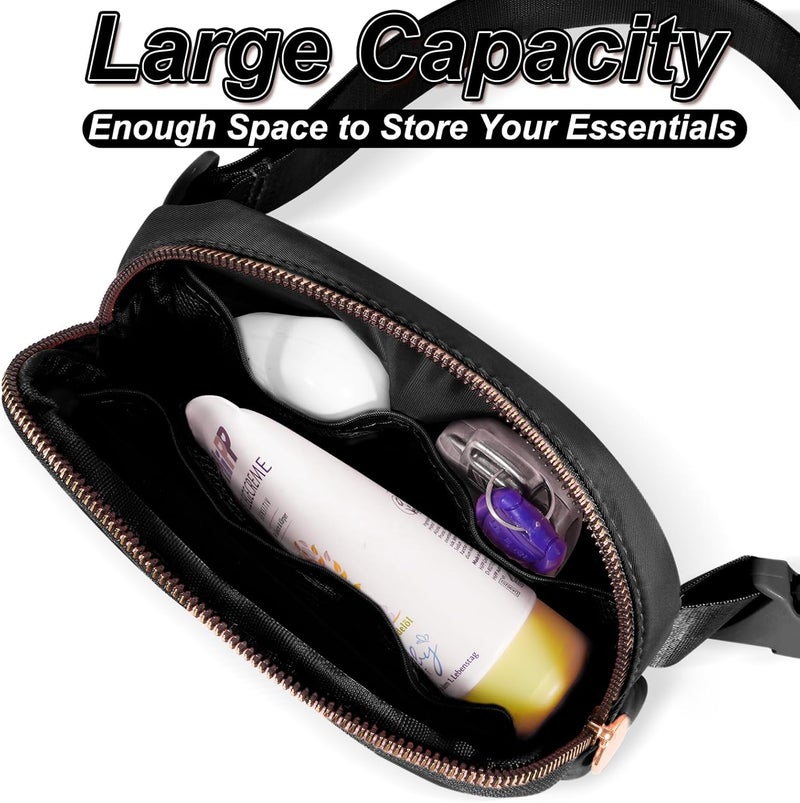 Uygafly Graduation Gifts for Teens Kids Daughter Sister Her - Birthday Gifts for 3 4 5 6 7 8 9 10 11 12 13 Year Old Girls,Fanny Pack Crossbody Bag Belt Bag Cute Trendy Stuff | Black,Initial A - Image 2